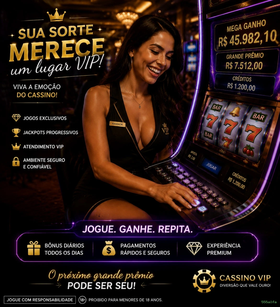Cadastro rápido e seguro na 555alfa